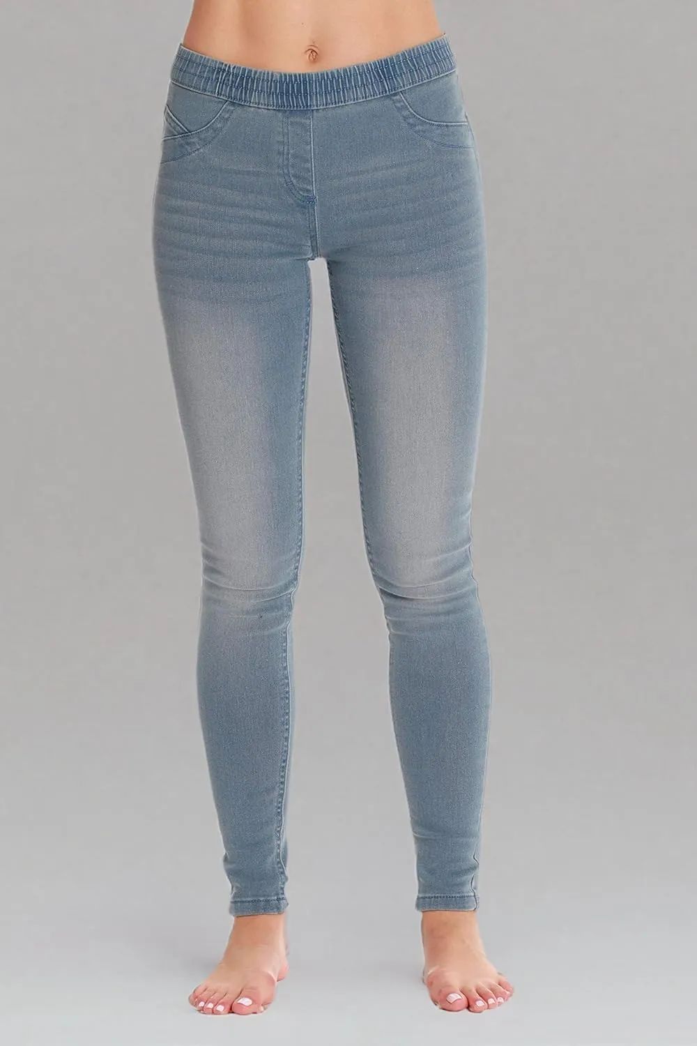 Just Love Denim Jeggings for Women with Pockets Comfortable Stretch Jeans Leggings
