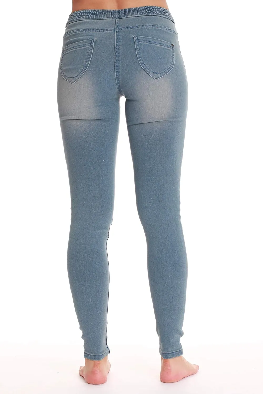 Just Love Denim Jeggings for Women with Pockets Comfortable Stretch Jeans Leggings