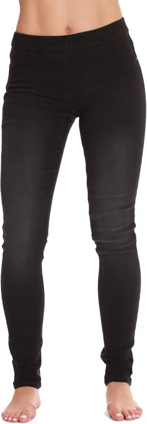 Just Love Denim Jeggings for Women with Pockets Comfortable Stretch Jeans Leggings