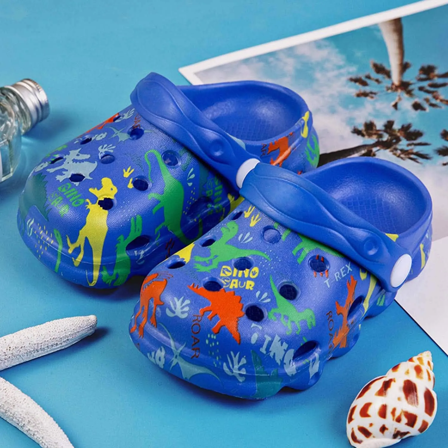 Kid Garden Clogs Slip On Shoes Boys Girls Sandals Cute Cartoon Water Shower Slippers