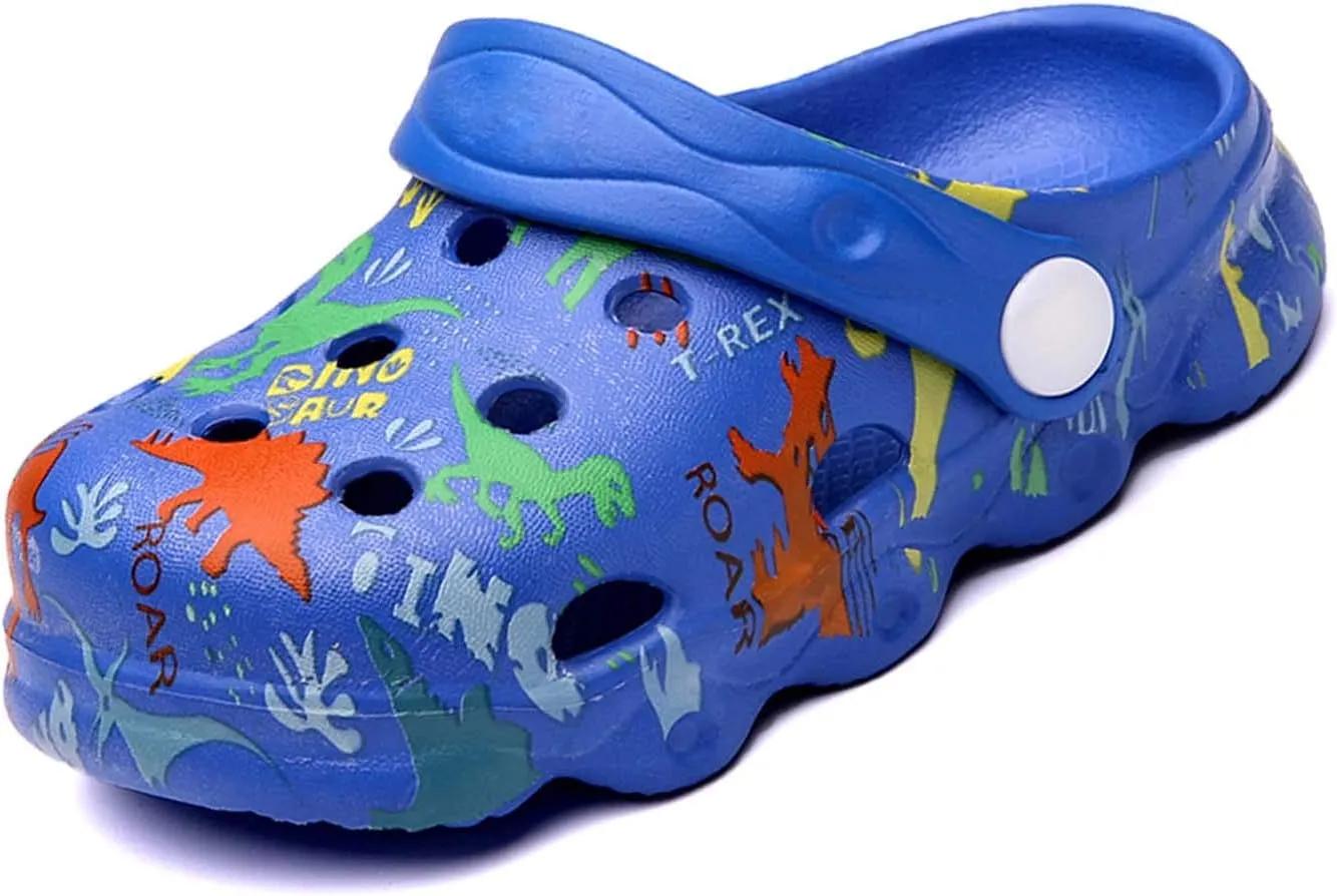 Kid Garden Clogs Slip On Shoes Boys Girls Sandals Cute Cartoon Water Shower Slippers