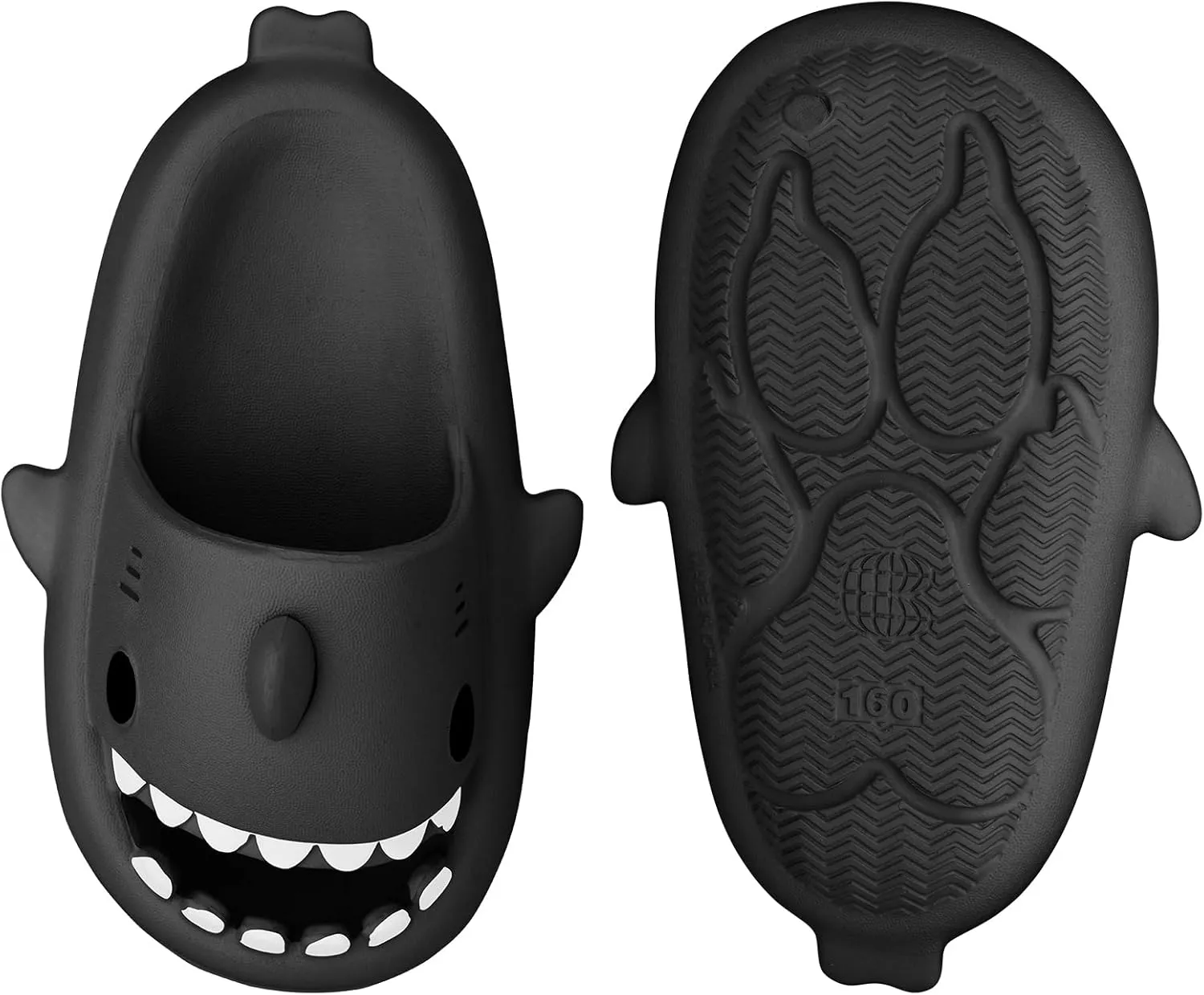 Kids Shark Slides丨Pillow Shower Sandals Quick Dry Slippers丨Toddler Boys Girls Comfy Cloud Slides丨Summer Non-Slip Thick Sole Beach Pool shoes