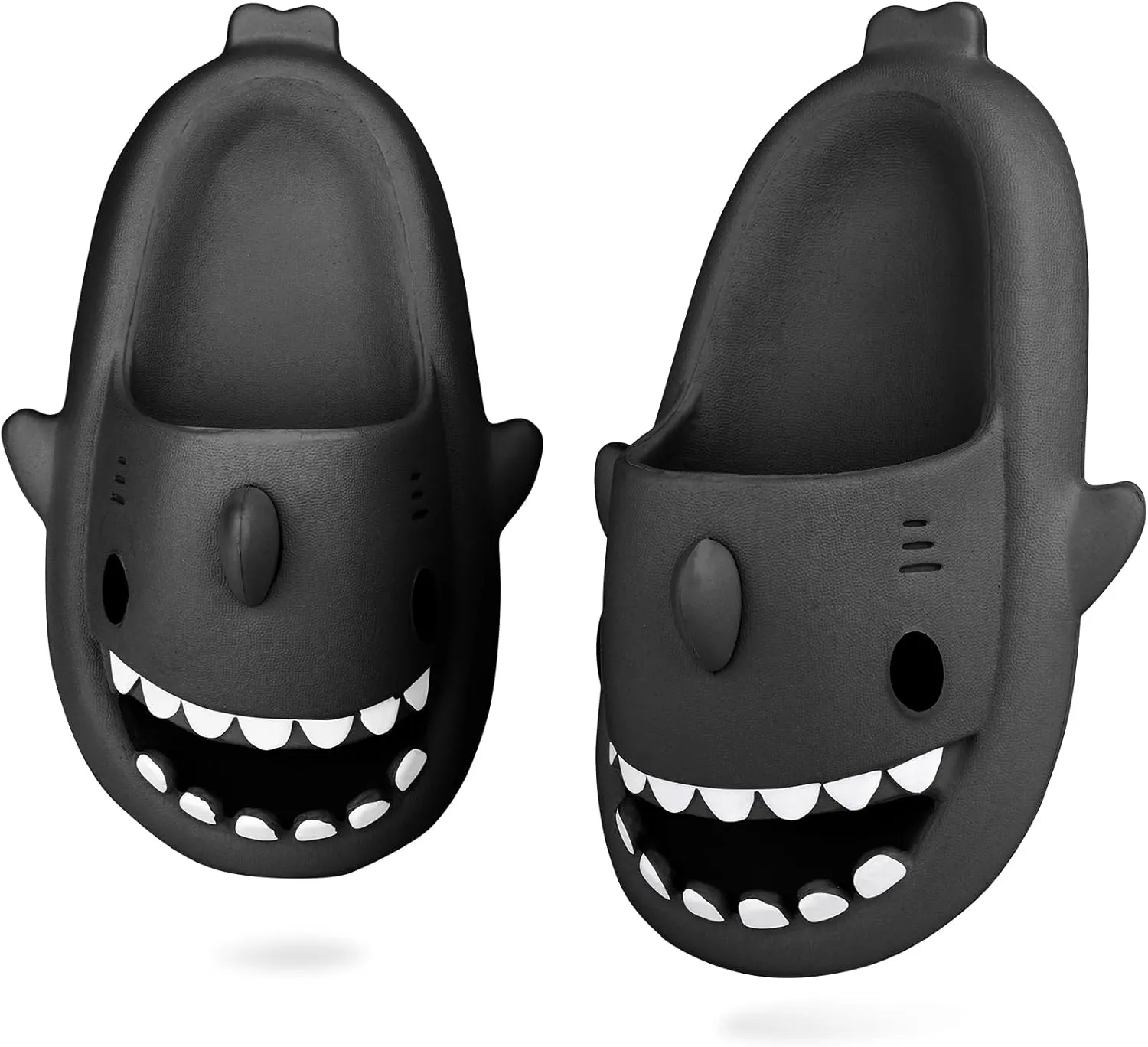 Kids Shark Slides丨Pillow Shower Sandals Quick Dry Slippers丨Toddler Boys Girls Comfy Cloud Slides丨Summer Non-Slip Thick Sole Beach Pool shoes