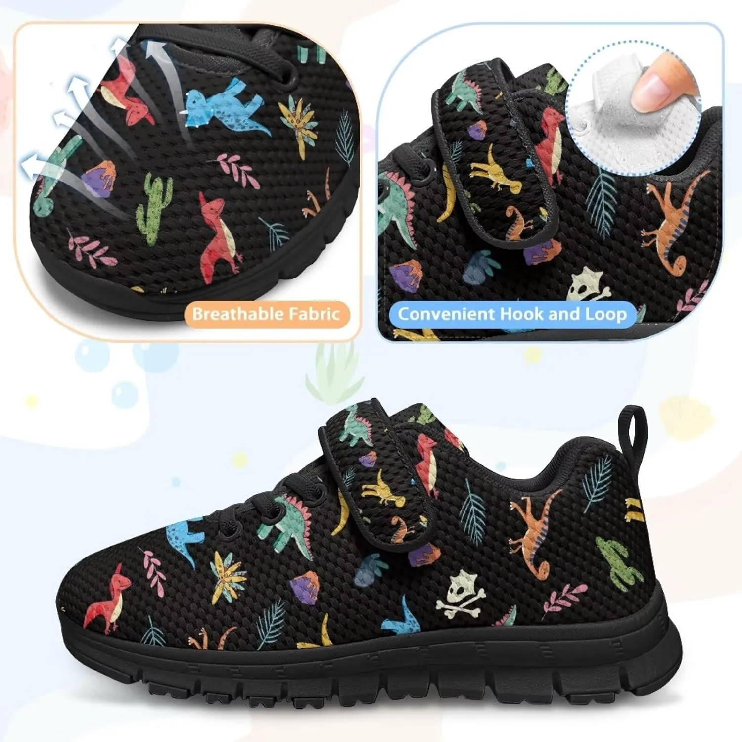 Kids Sneakers for Boys Girls Lightweight Mesh Sport Shoes Breathable Comfortable Running Tennis Athletic Shoes
