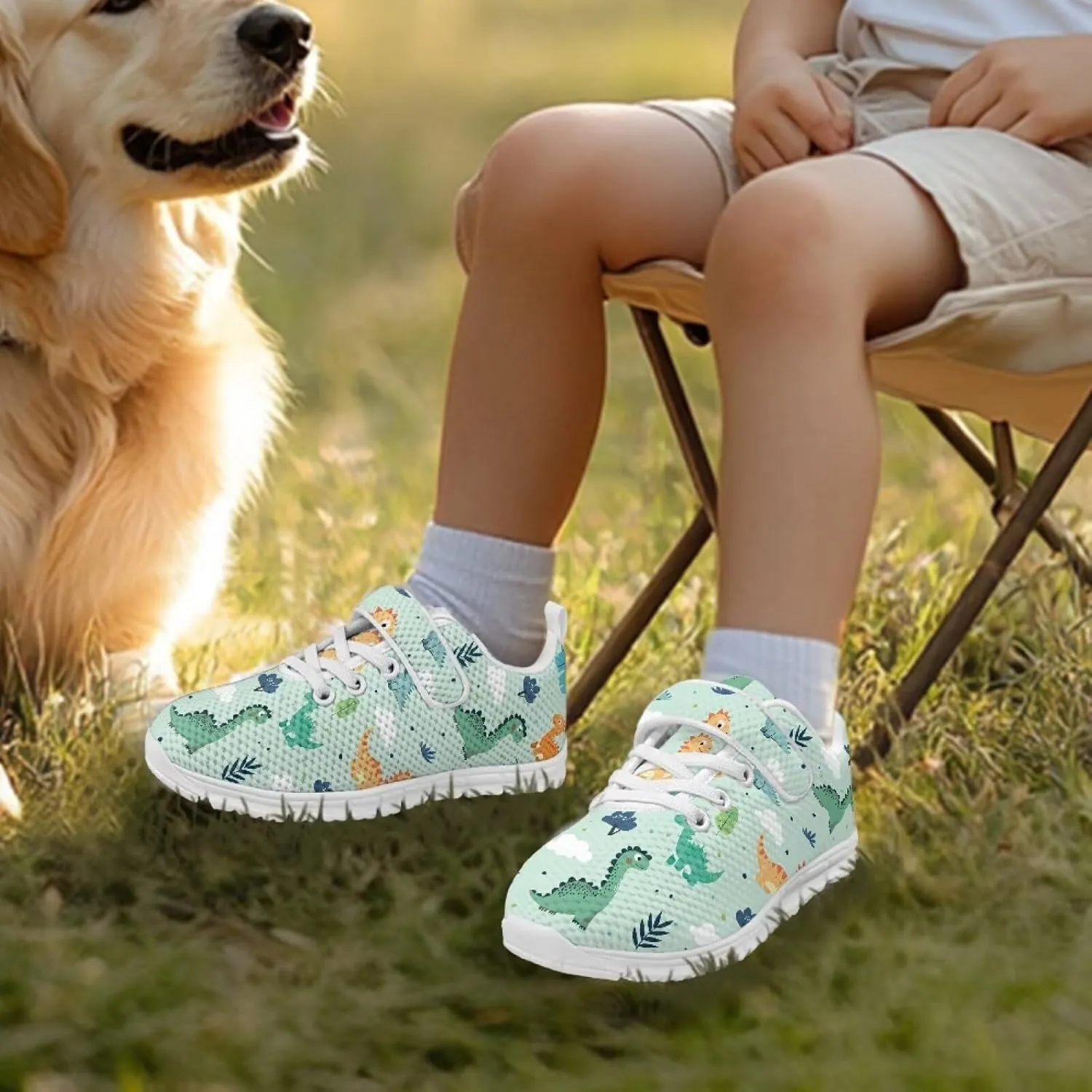 Kids Sneakers Lightweight Breathable Boys Girls Tennis Shoes for Running Athletic Walking Sports Slip On Shoes