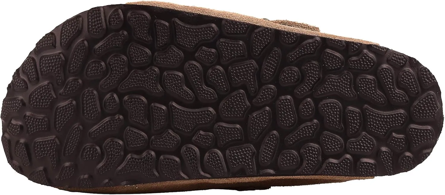Kids Suede Clogs Toddler Clogs Boys Girls Sandals Cork Adjustable Buckle Mules