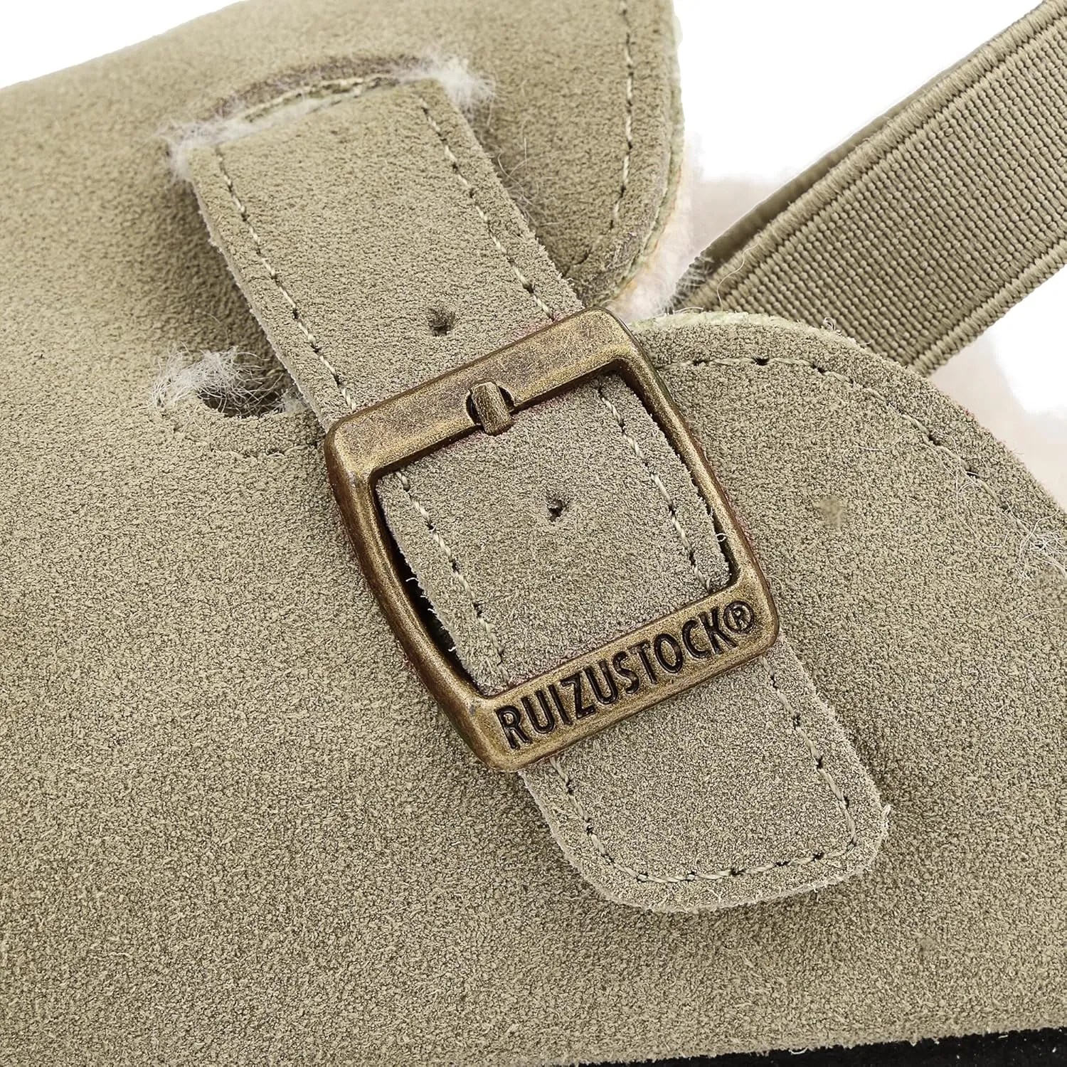 Kids Suede Clogs Toddler Clogs Boys Girls Sandals Cork Adjustable Buckle Mules