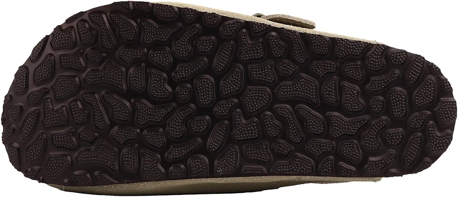 Kids Suede Clogs Toddler Clogs Boys Girls Sandals Cork Adjustable Buckle Mules
