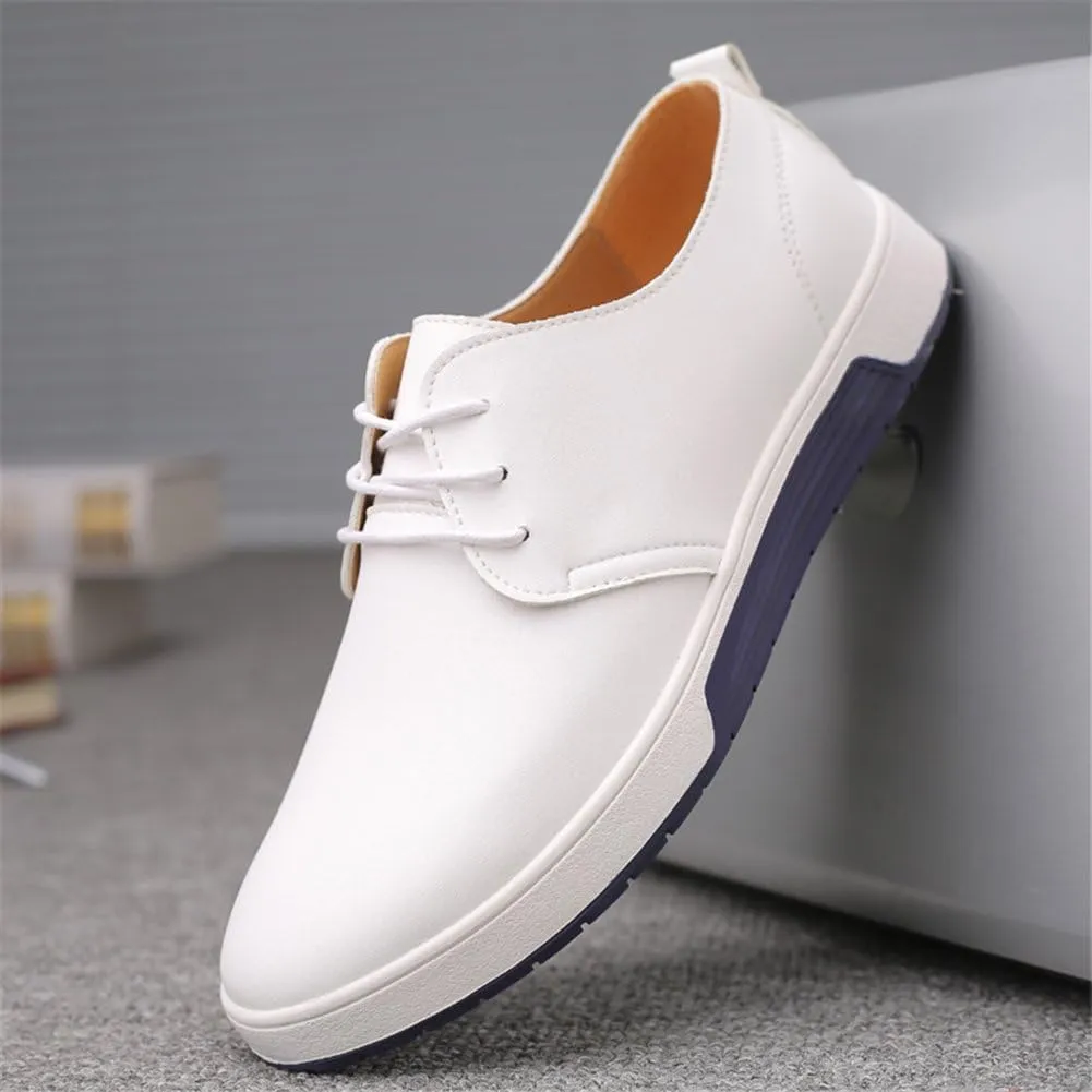 konhill Men's Casual Oxford Shoes - Breathable Dress Shoes Loafers Lace-up Flat Sneakers
