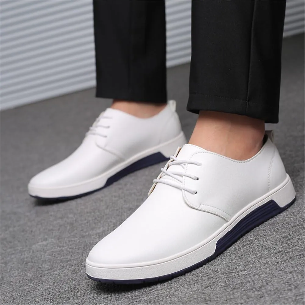 konhill Men's Casual Oxford Shoes - Breathable Dress Shoes Loafers Lace-up Flat Sneakers