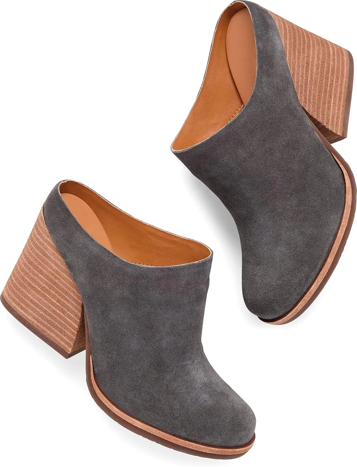 KORK-EASE Challis Heeled Mule - Contemporary Mule with Sculpted Chunky Heel