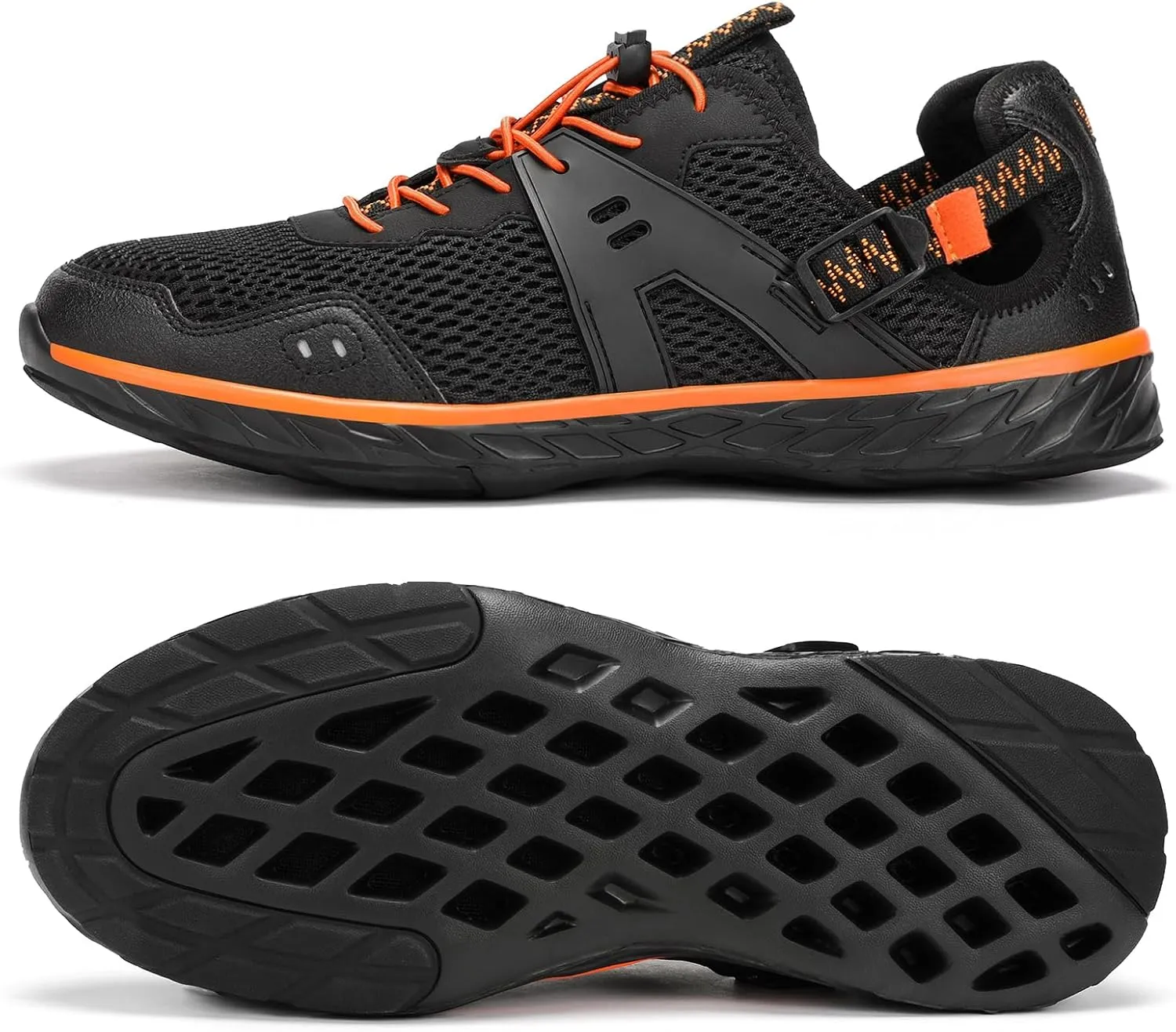 Kricely Water Shoes Men Quick Dry Aqua Shoes Swim Shoes for Men Non-Slip Beach Shoes Outdoor for Surfing