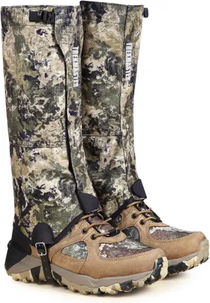 Leg Gaiters Hunting Gaiters, Premium Waterproof Leg Gaiter and Hiking Gaiters with Upgraded Rubber Foot Strap, Ideal Boot Gaiters for Hunting, Mountain Climbing Adventures