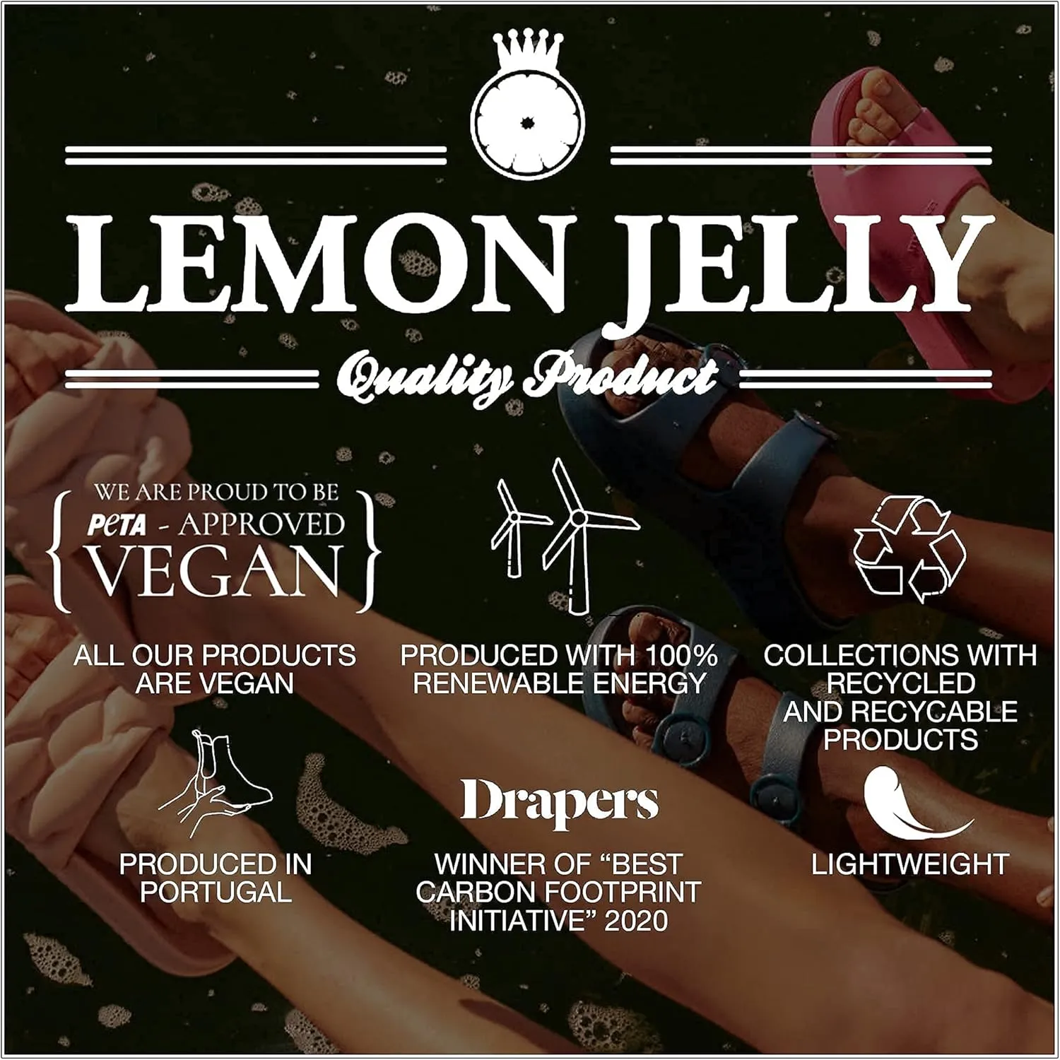 Lemon Jelly Flip Flops for Women - Water-Friendly Comfort Beach Slippers - Super Lightweight Summer Flip Flops for Women - Versatile, Casual Sandals for Ladies - Great for the Pool, Beach & Shower