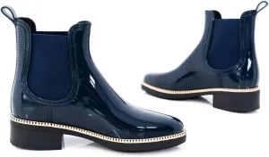 Lemon Jelly Women's Chelsea Boots - Casual, Lemon-Scented Rain Boots - Water-Friendly Ankle Booties - Comfortable Slip-On Boots - Trendy Shoe for Ladies or Girls
