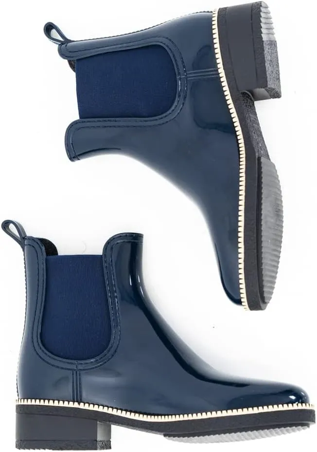 Lemon Jelly Women's Chelsea Boots - Casual, Lemon-Scented Rain Boots - Water-Friendly Ankle Booties - Comfortable Slip-On Boots - Trendy Shoe for Ladies or Girls