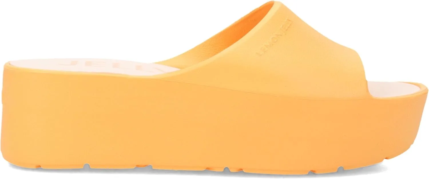 Lemon Jelly Women's Sunny Platform Sandals - Cute Water-Friendly Comfort Wedges for the Beach or Casual Wear - Super Lightweight Slip-On Flip Flops for Ladies