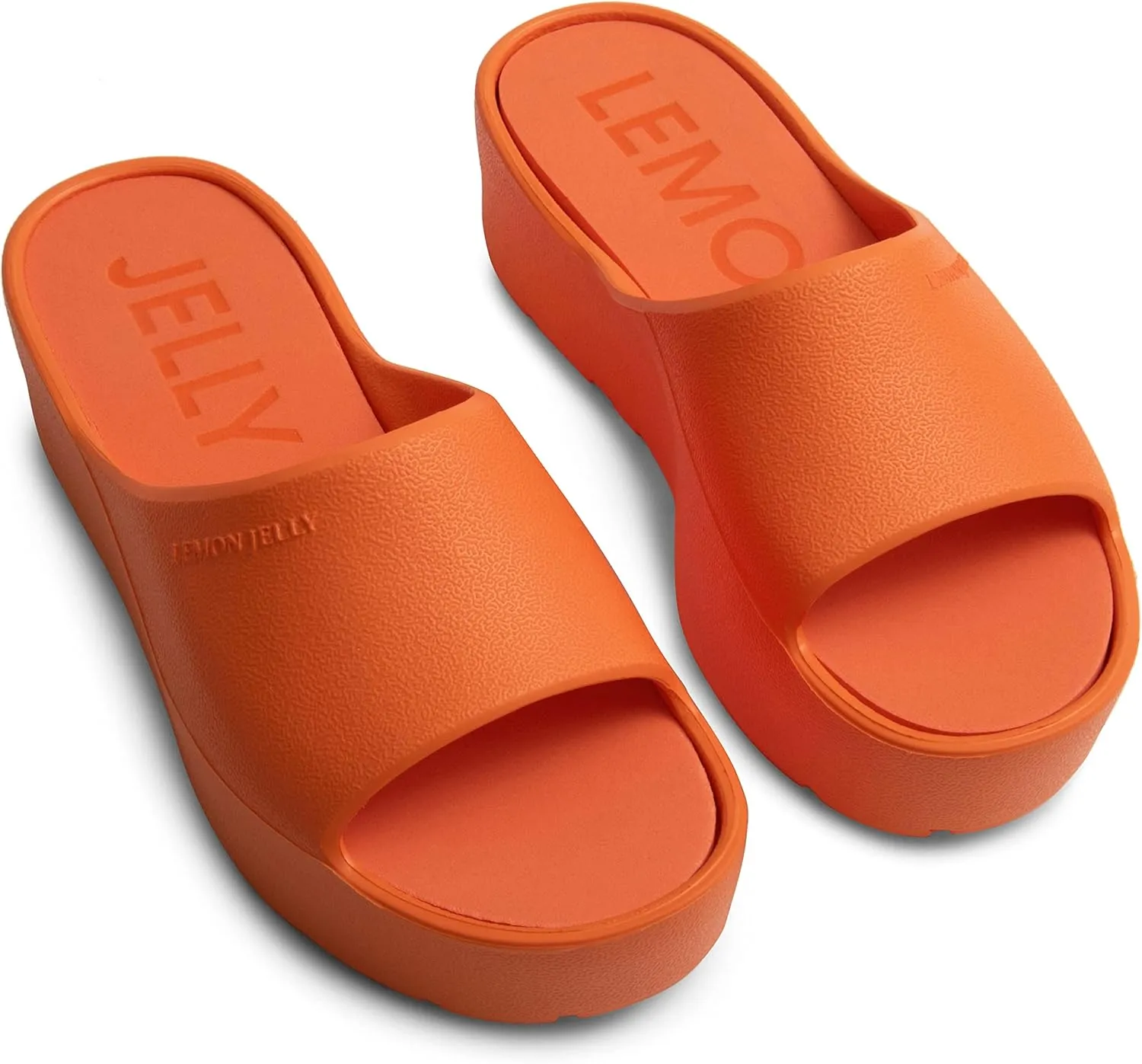 Lemon Jelly Women's Sunny Platform Sandals - Cute Water-Friendly Comfort Wedges for the Beach or Casual Wear - Super Lightweight Slip-On Flip Flops for Ladies