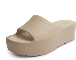 Lemon Jelly Women's Sunny Platform Sandals - Cute Water-Friendly Comfort Wedges for the Beach or Casual Wear - Super Lightweight Slip-On Flip Flops for Ladies
