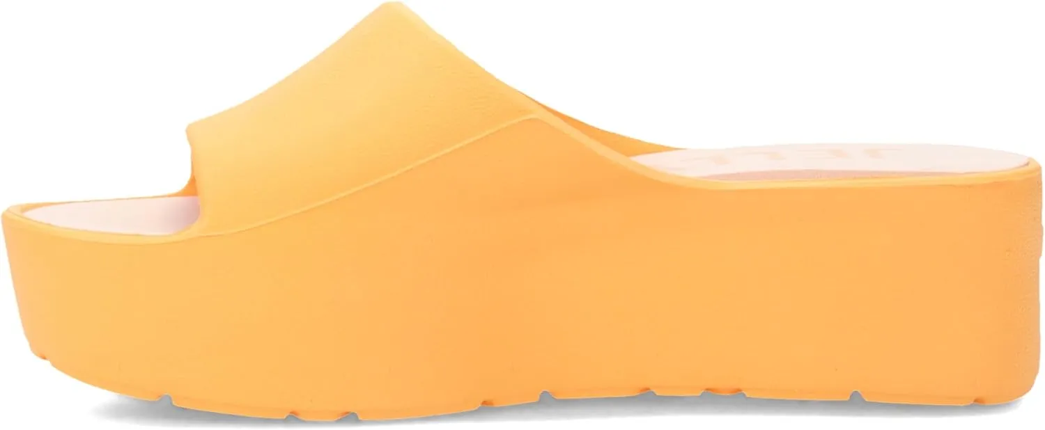 Lemon Jelly Women's Sunny Platform Sandals - Cute Water-Friendly Comfort Wedges for the Beach or Casual Wear - Super Lightweight Slip-On Flip Flops for Ladies