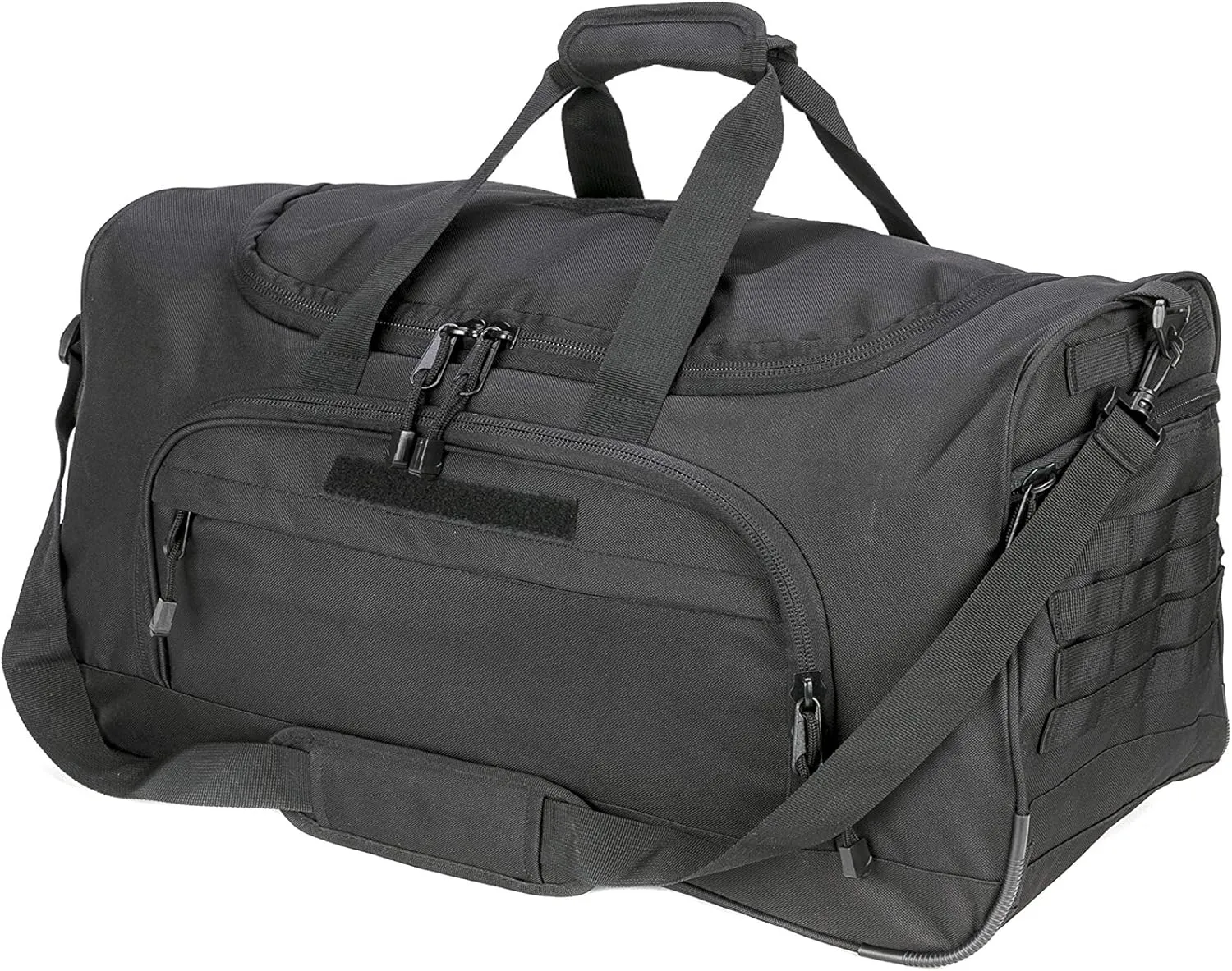 Lightning X Value Police Duffel Gear Bag w/Shoulder Strap, MOLLE Side Compartment & Reverse Zipper