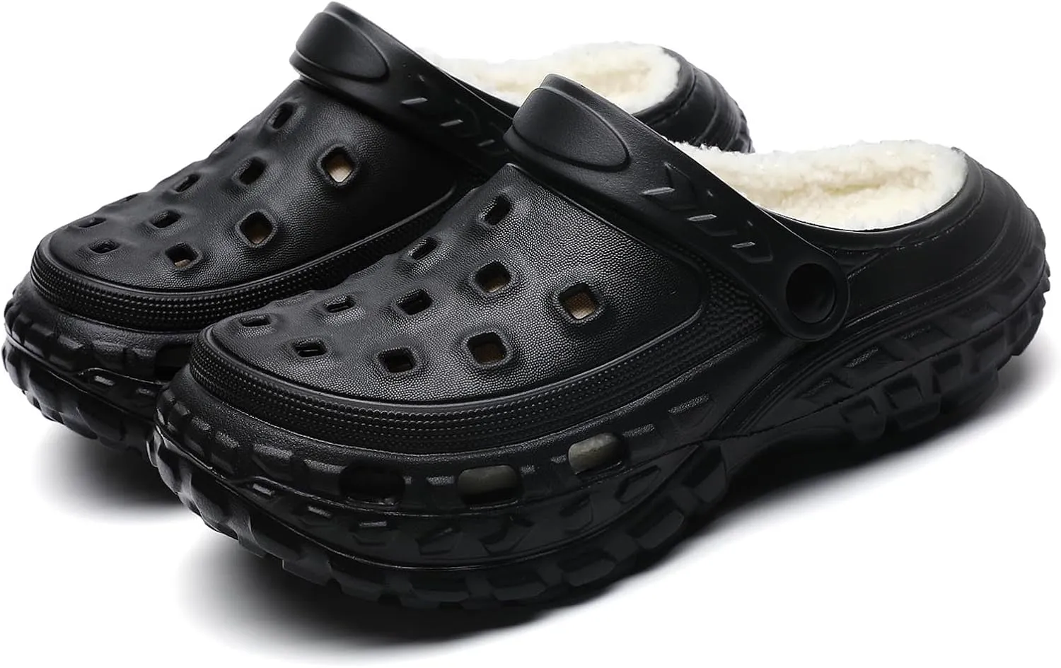Lined Clogs Garden Shoes Kids Boys Girls Fuzzy Fur Lined Clogs Winter Warm House Home Bedroom Slippers Slip On Mules Indoor Outdoor - Non Slip Sole