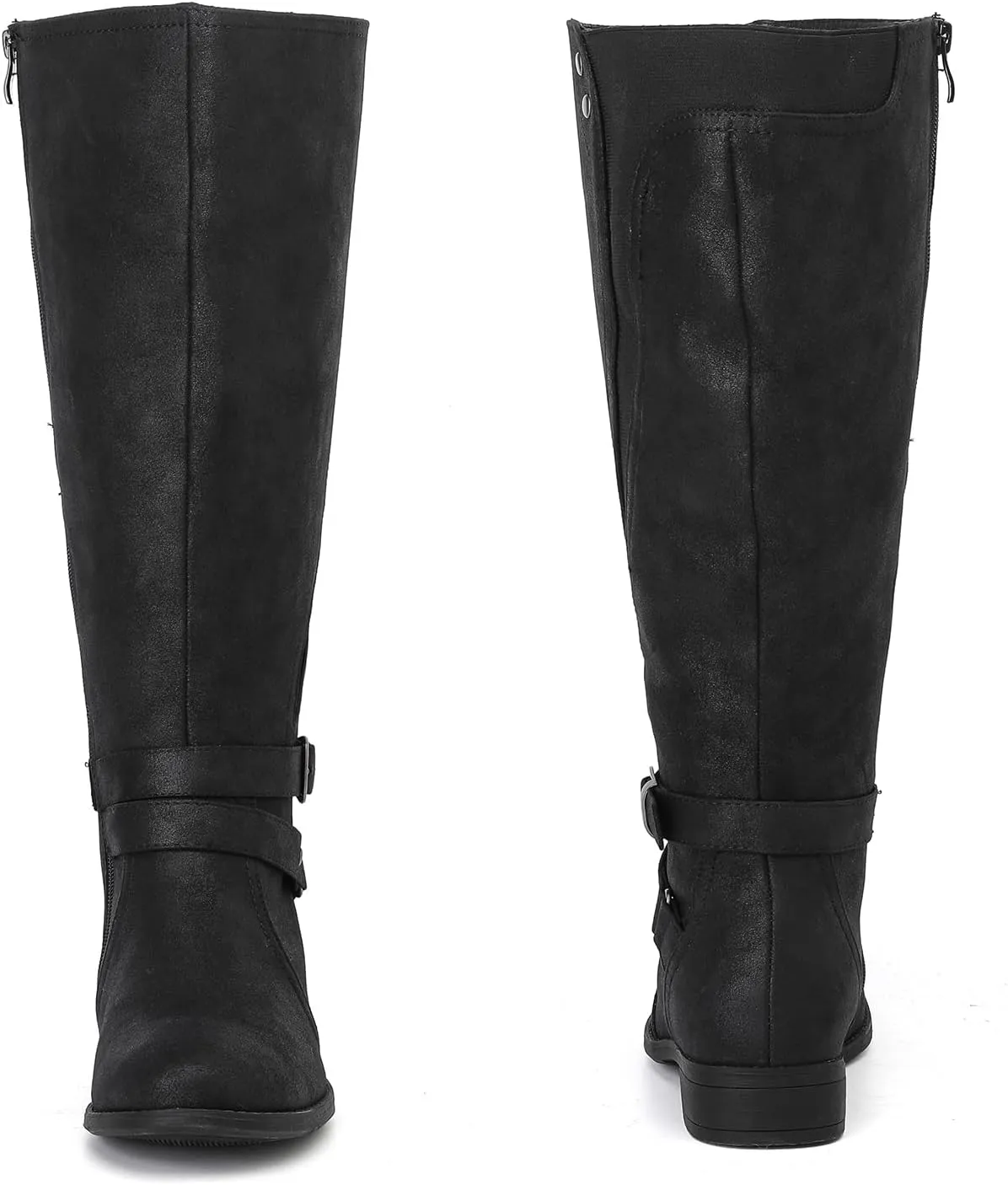 Luoika Women's Extra Wide Calf Knee High Boots, Wide Width Plus Size Knee-High Boots Low Heel Fashion Winter Boots.