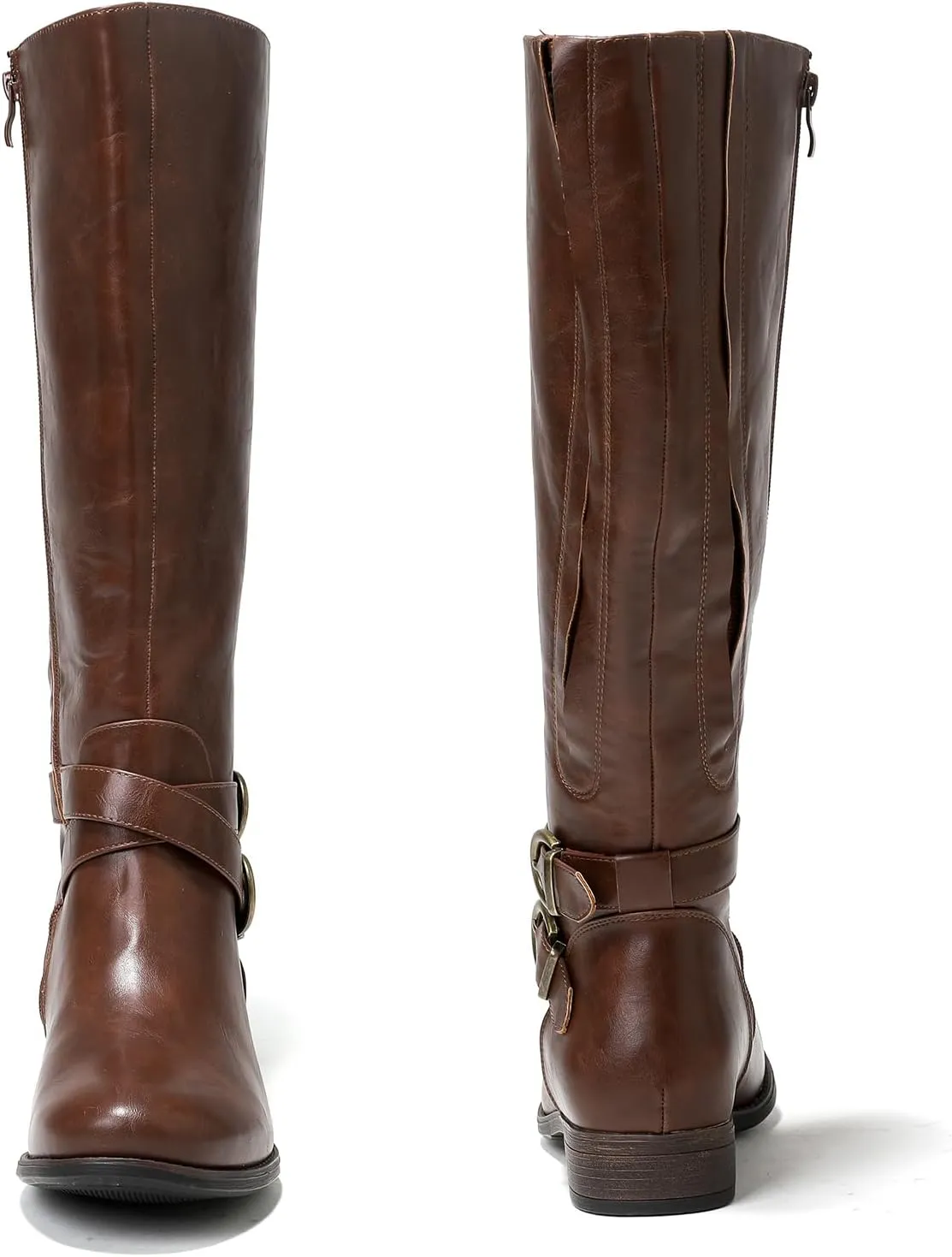 Luoika Women's Extra Wide Calf Knee High Boots, Wide Width Plus Size Knee-High Boots Low Heel Fashion Winter Boots.
