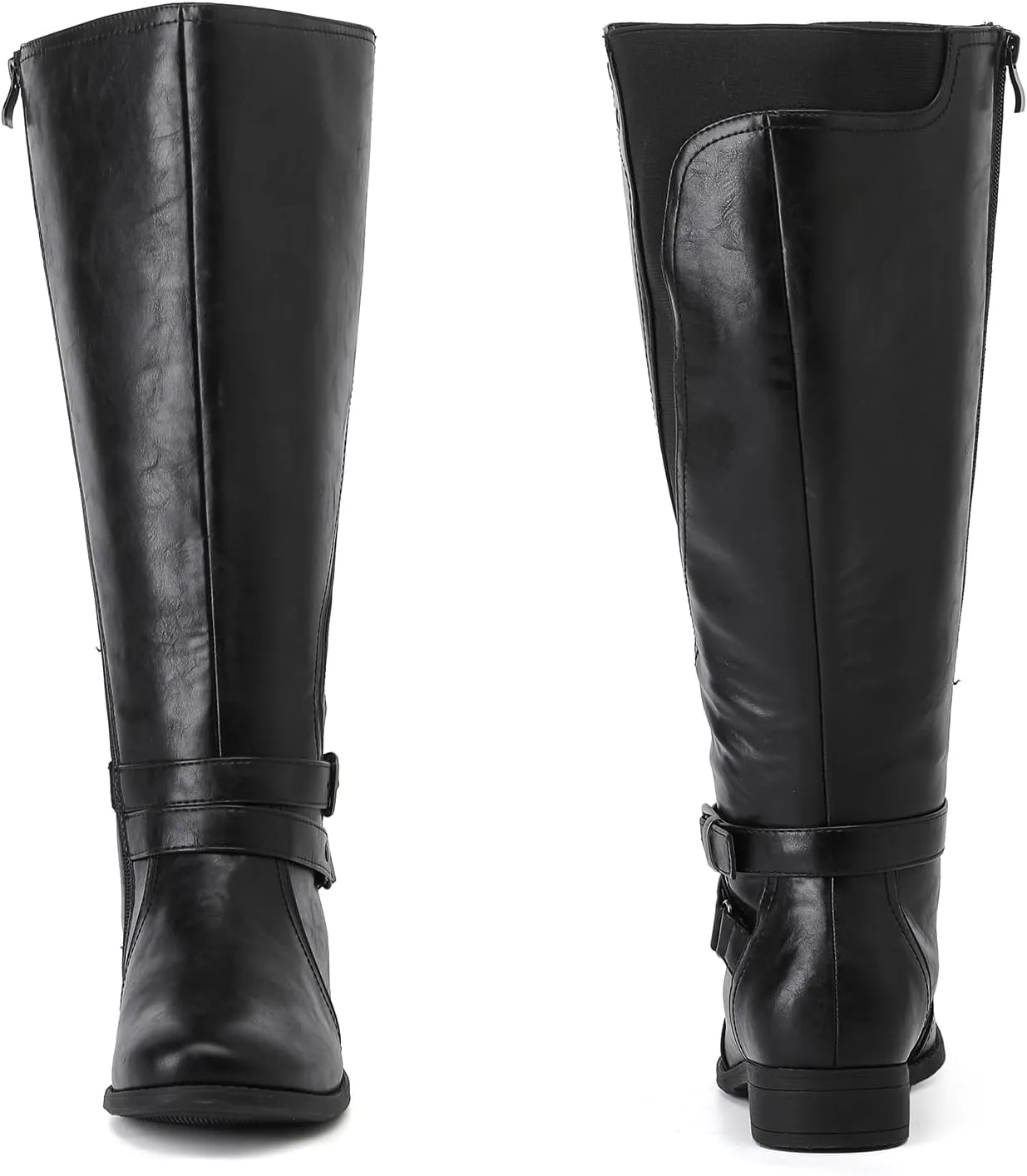 Luoika Women's Extra Wide Calf Knee High Boots, Wide Width Plus Size Knee-High Boots Low Heel Fashion Winter Boots.