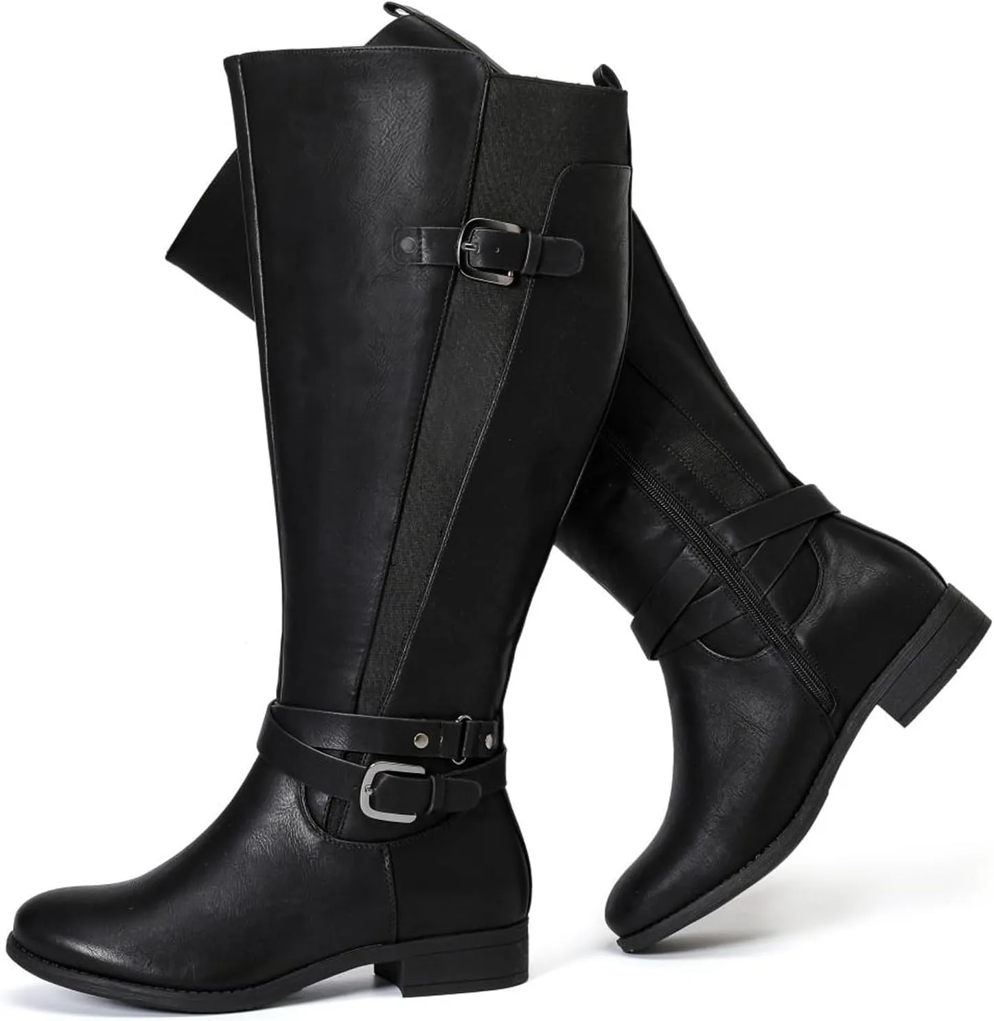 Luoika Women's Extra Wide Calf Knee High Boots, Wide Width Winter Tall Boots.