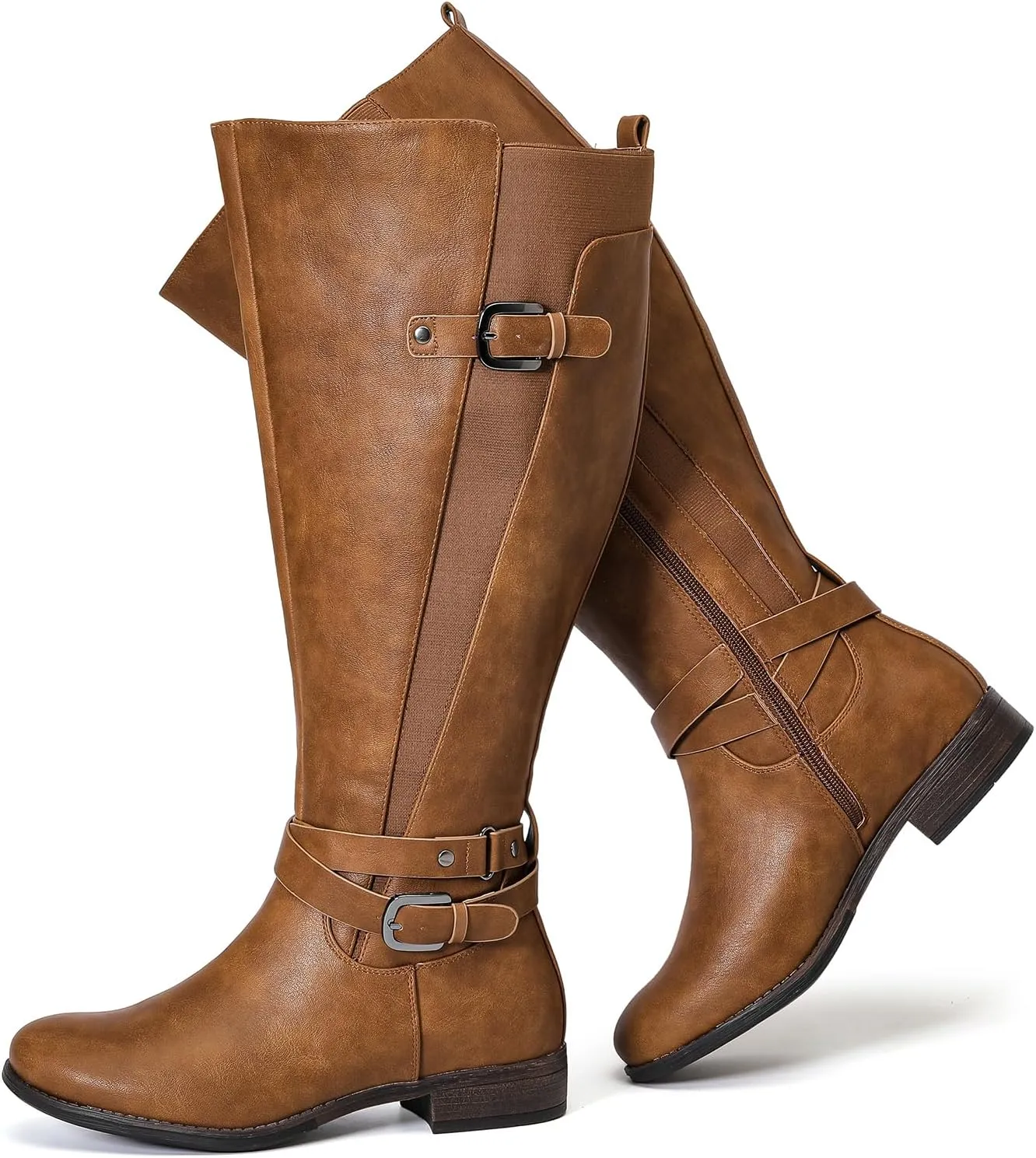 Luoika Women's Extra Wide Calf Knee High Boots, Wide Width Winter Tall Boots.