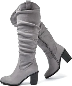 Luoika Women's Extra Wide Calf Knee High Boots, Wide Width Winter Tall Boots.