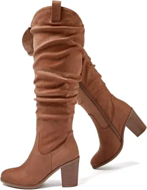 Luoika Women's Extra Wide Calf Knee High Boots, Wide Width Winter Tall Boots.