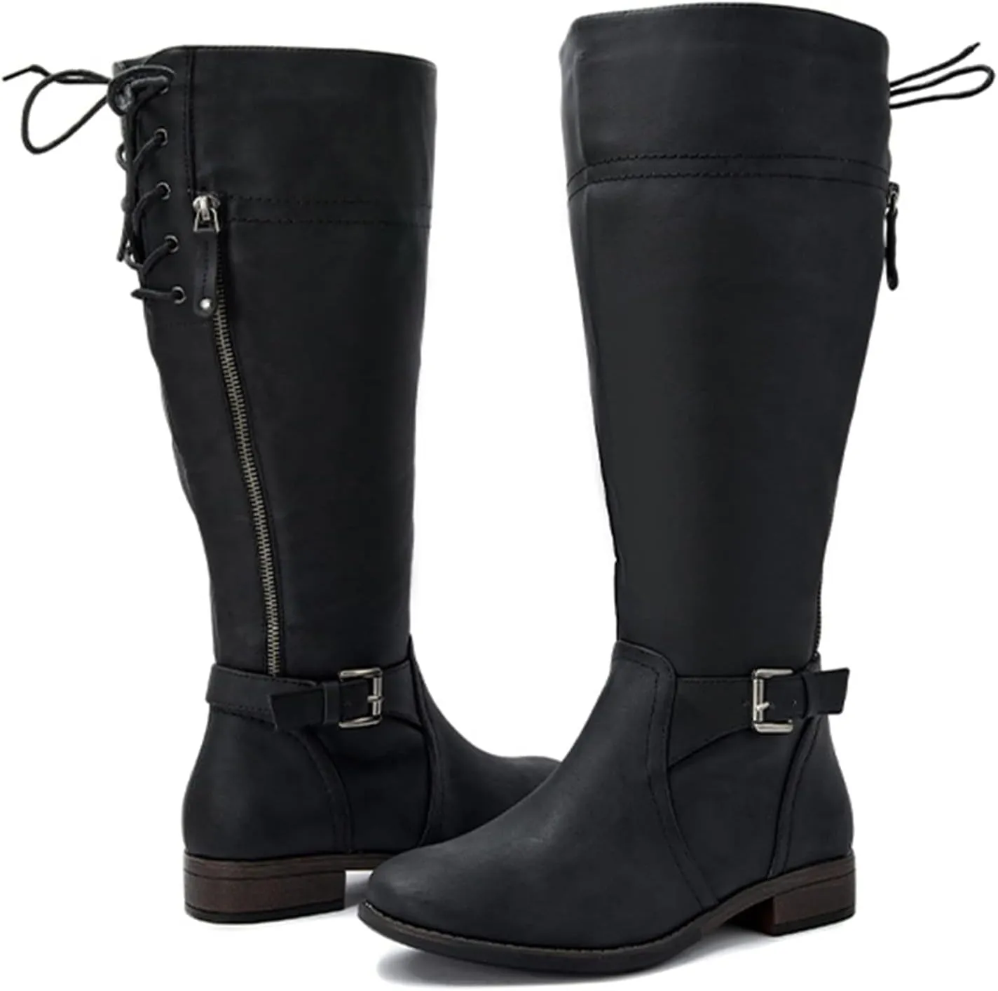 Luoika Women's Extra Wide Calf Knee High Boots, Wide Width Winter Tall Boots.