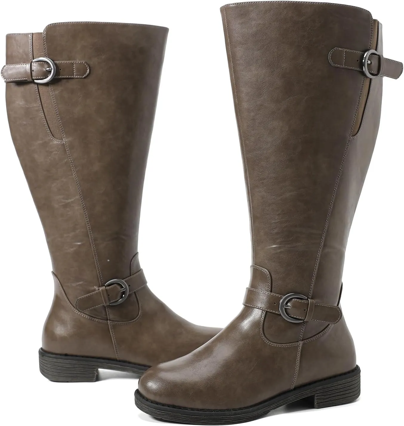 Luoika Women's Extra Wide Calf Knee High Boots, Wide Width Winter Tall Boots.