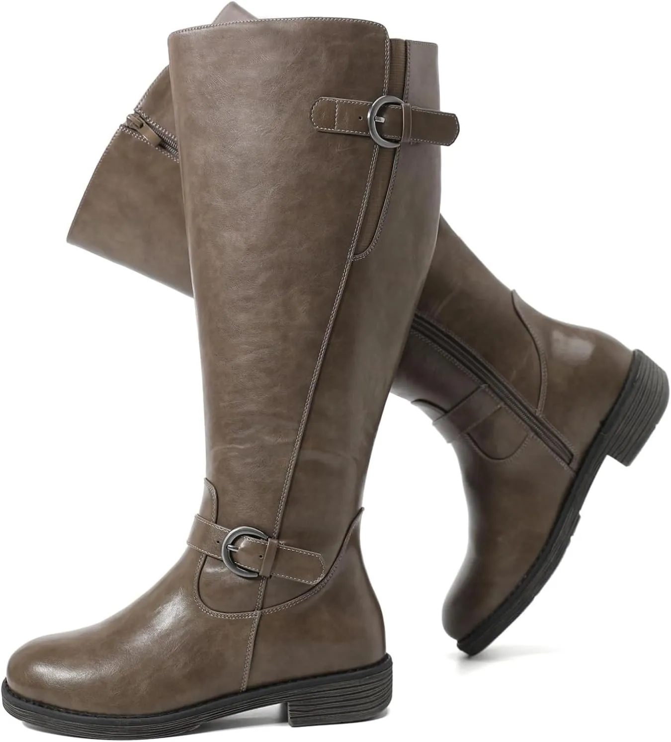 Luoika Women's Extra Wide Calf Knee High Boots, Wide Width Winter Tall Boots.