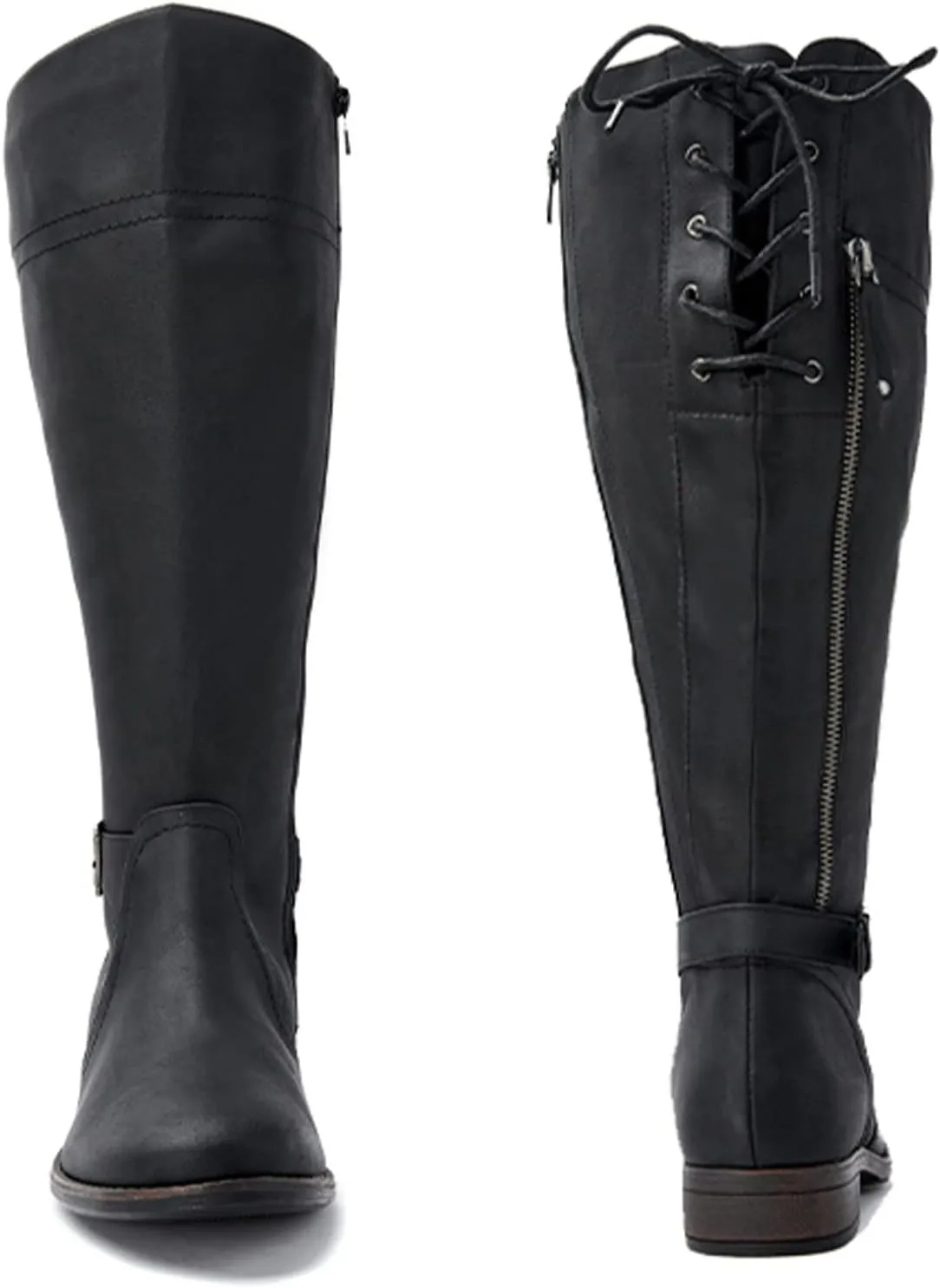 Luoika Women's Extra Wide Calf Knee High Boots, Wide Width Winter Tall Boots.