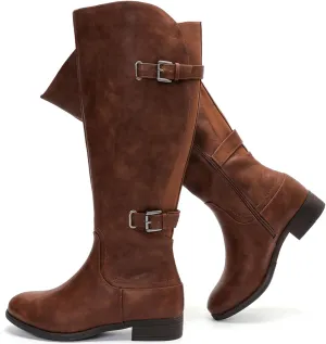 Luoika Women's Extra Wide Calf Knee High Boots, Wide Width Winter Tall Boots.