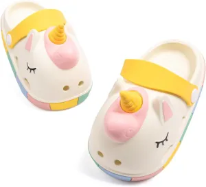 Meckior Toddler Little Girls Boys Clogs Cute Cartoon Garden Water Sandals Lightweight Slip-on Slides Slippers Children Kids Indoor Outdoor Summer Pool Beach Shoes(Toddler/Little Kid)