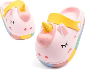 Meckior Toddler Little Girls Boys Clogs Cute Cartoon Garden Water Sandals Lightweight Slip-on Slides Slippers Children Kids Indoor Outdoor Summer Pool Beach Shoes(Toddler/Little Kid)