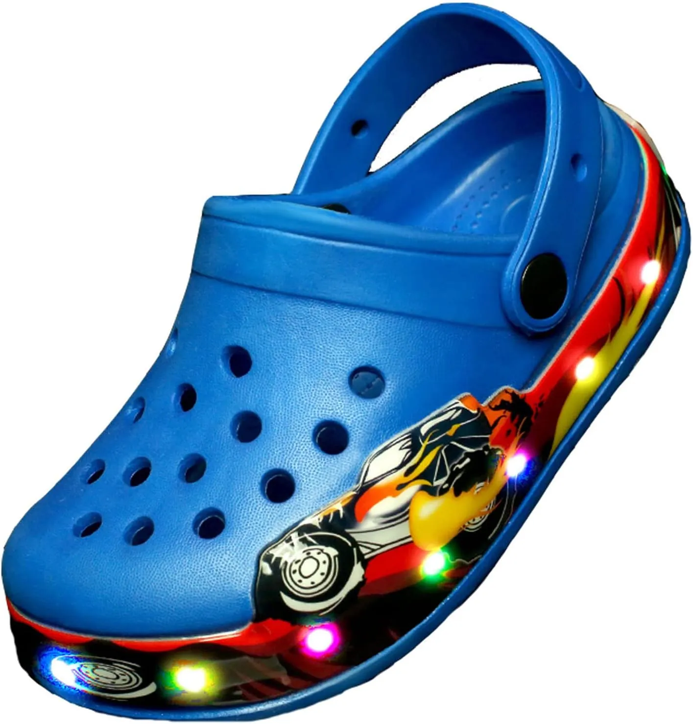Meidiastra Kids Boys Girls Cartoon Clogs Slippers Toddler Slip On Lightweight Beach Pool Sandals