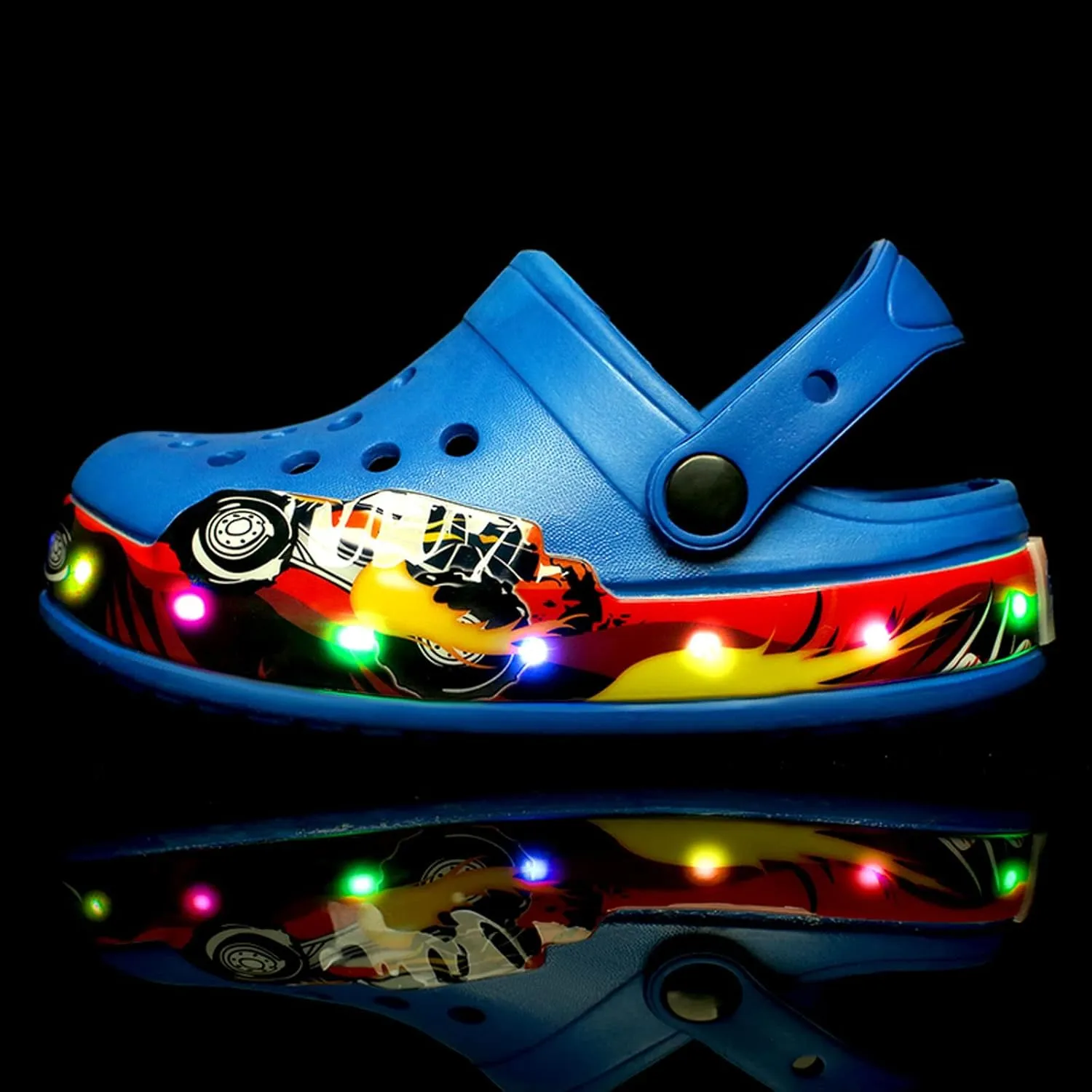 Meidiastra Kids Boys Girls Cartoon Clogs Slippers Toddler Slip On Lightweight Beach Pool Sandals