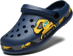 Meidiastra Kids Boys Girls Cartoon Clogs Slippers Toddler Slip On Lightweight Beach Pool Sandals