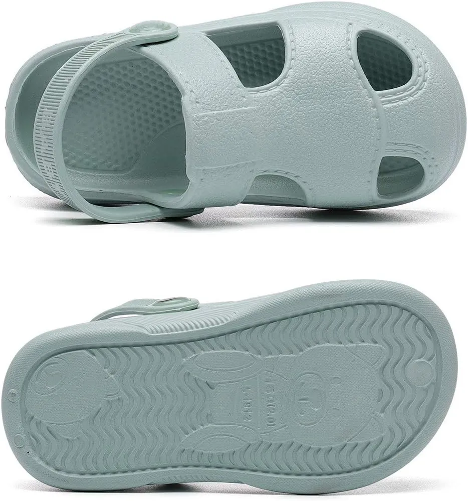 MEMON Baby Boys Girls Clogs Slippers Toddler Slip On Lightweight Sandals Shockproof Girls Summer Pool Beach Shoe