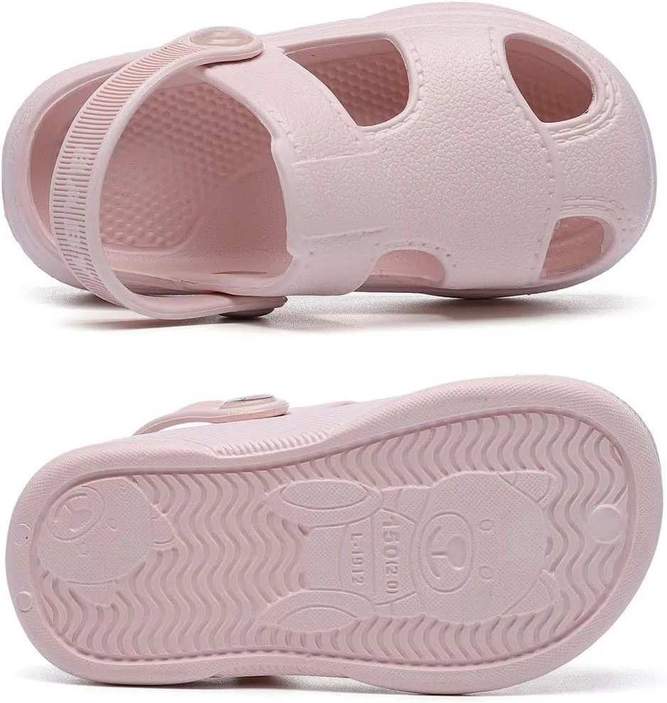 MEMON Baby Boys Girls Clogs Slippers Toddler Slip On Lightweight Sandals Shockproof Girls Summer Pool Beach Shoe