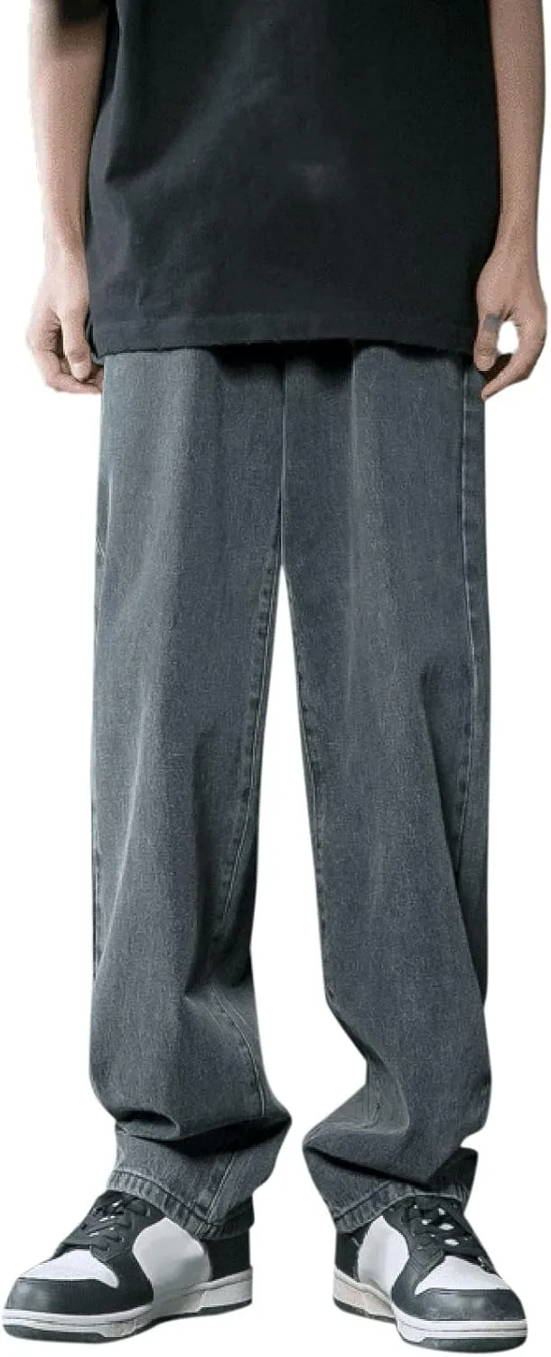Men Baggy Jeans Y2k Vintage Skater Jeans Oversized Skateboard Denim Pants Wide Leg Jnco Jeans Streetwear