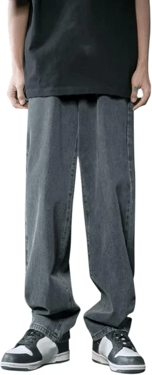Men Baggy Jeans Y2k Vintage Skater Jeans Oversized Skateboard Denim Pants Wide Leg Jnco Jeans Streetwear