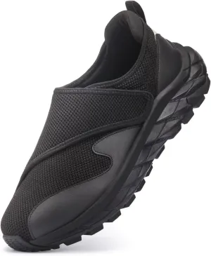 Men Diabetic Shoes Wide Width Shoes with Adjustable Closure for Swollen Feet Non-Slip Air Cushion Bottom Sneakers