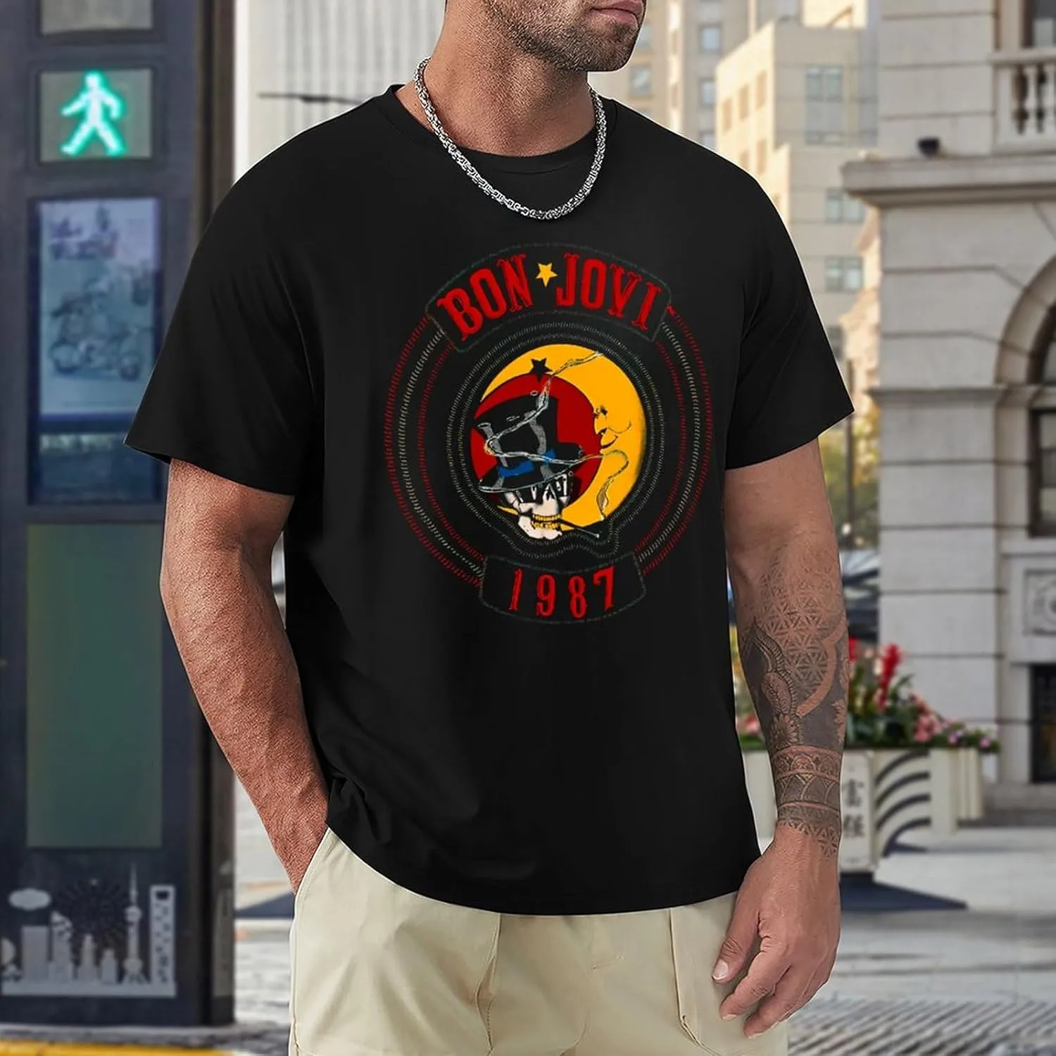 Men Music Fans T-Shirt 80s&90s Short Sleeve Cotton Tshirts Unisex