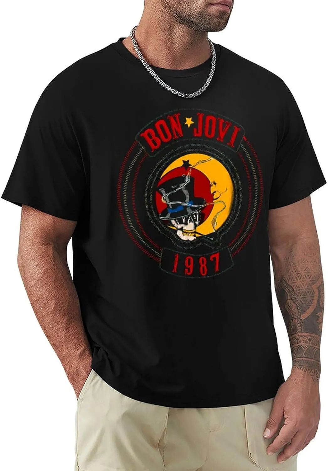 Men Music Fans T-Shirt 80s&90s Short Sleeve Cotton Tshirts Unisex